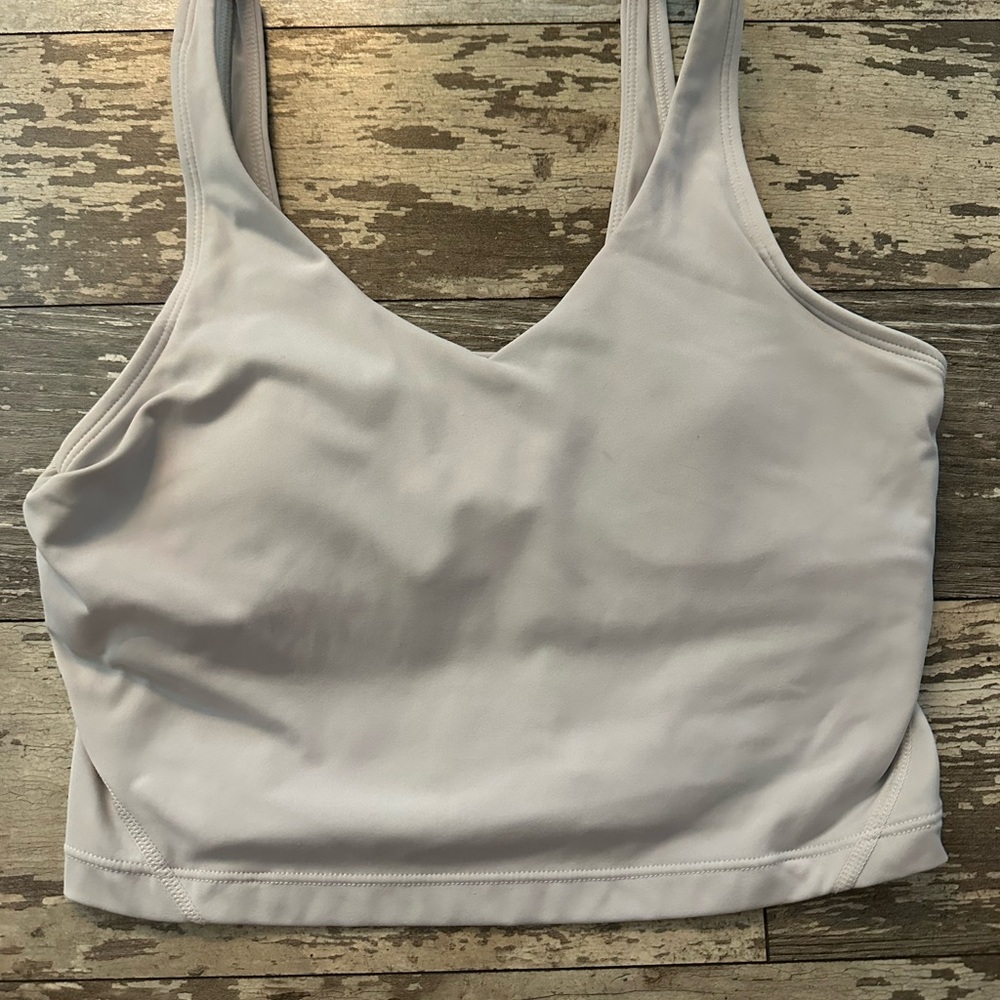 White Cropped Tank Top